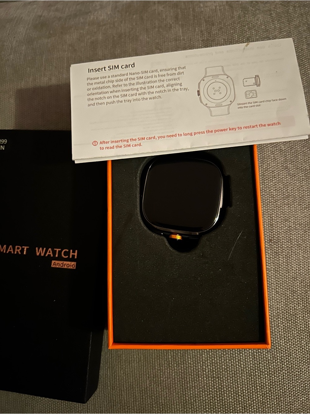 Android Compatible Smart Watch - Black - Picture 2 of 3